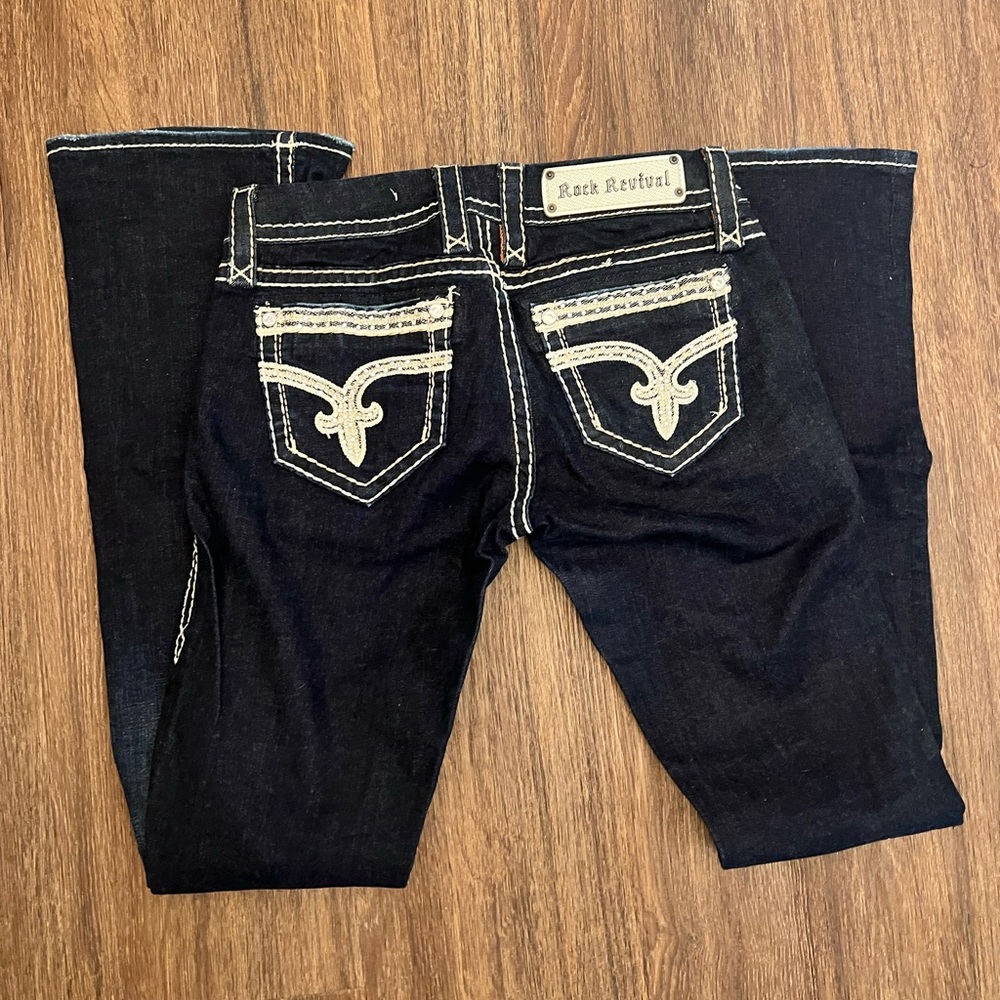 Rock Revival Rhinestone Detail Jeans